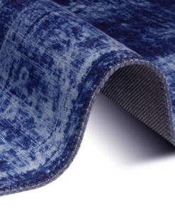 Vintage vloerkleed Orville - donkerblauw - close up, thumbnail Vintage vloerkleed Orville - donkerblauw - close up, thumbnail