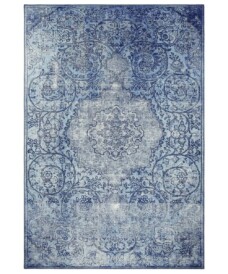 Vintage vloerkleed Adeline - blauw - overzicht boven, thumbnail Vintage vloerkleed Adeline - blauw - overzicht boven, thumbnail