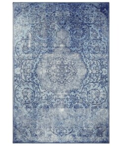 Vintage vloerkleed Adeline - blauw - overzicht boven, thumbnail Vintage vloerkleed Adeline - blauw - overzicht boven, thumbnail