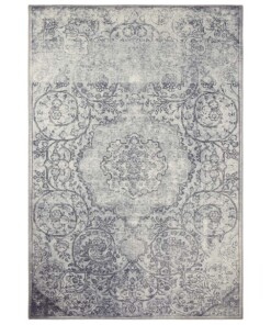 Vintage vloerkleed Adeline - grijs - overzicht boven, thumbnail