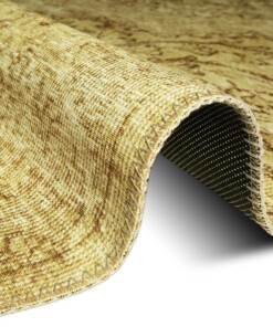 Vintage vloerkleed Adeline - goud - close up, thumbnail