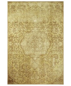 Vintage vloerkleed Adeline - goud - overzicht boven, thumbnail