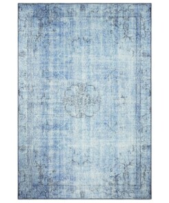 Vintage vloerkleed Ida - lichtblauw - overzicht boven, thumbnail