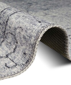 Vintage vloerkleed Ida - grijs - close up, thumbnail