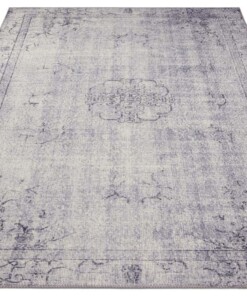 Vintage vloerkleed Ida - grijs - overzicht schuin, thumbnail