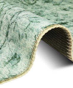 Vintage vloerkleed Edgar - groen - close up, thumbnail Vintage vloerkleed Edgar - groen - close up, thumbnail