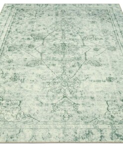 Vintage vloerkleed Edgar - groen - overzicht schuin, thumbnail Vintage vloerkleed Edgar - groen - overzicht schuin, thumbnail