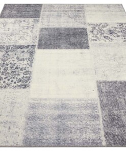 Patchwork vloerkleed Calvin - grijs - overzicht schuin, thumbnail Patchwork vloerkleed Calvin - grijs - overzicht schuin, thumbnail