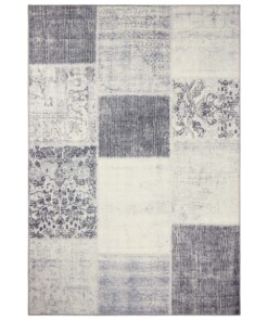 Patchwork vloerkleed Calvin - grijs - overzicht boven, thumbnail Patchwork vloerkleed Calvin - grijs - overzicht boven, thumbnail