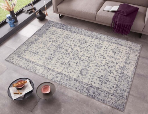 Vintage vloerkleed Blanche - grijs - sfeer