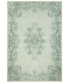 Vintage vloerkleed Rosa - groen - overzicht boven, thumbnail Vintage vloerkleed Rosa - groen - overzicht boven, thumbnail