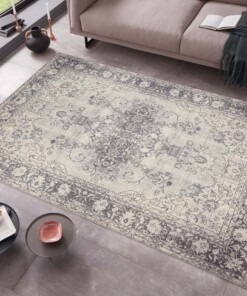 Vintage vloerkleed Luther - grijs - sfeer