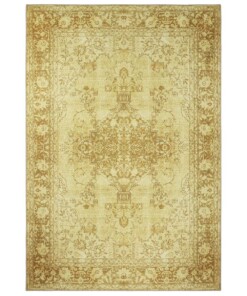 Vintage vloerkleed Luther - goud - overzicht boven, thumbnail