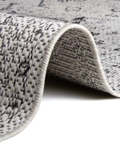 Binnen & buiten vloerkleed vintage Malaga - crème/zwart - close up, thumbnail Binnen & buiten vloerkleed vintage Malaga - crème/zwart - close up, thumbnail