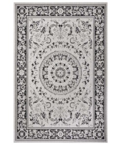 Binnen & buiten vloerkleed vintage Sevilla - crème/zwart - overzicht boven, thumbnail Binnen & buiten vloerkleed vintage Sevilla - crème/zwart - overzicht boven, thumbnail