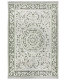 Binnen & buiten vloerkleed vintage Sevilla - crème/groen - overzicht boven, thumbnail Binnen & buiten vloerkleed vintage Sevilla - crème/groen - overzicht boven, thumbnail