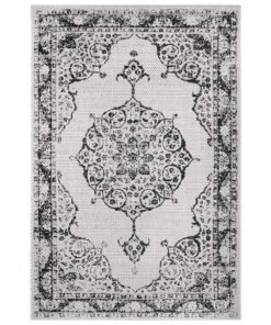 Binnen & buiten vloerkleed vintage Edinburgh - crème/zwart - overzicht boven, thumbnail Binnen & buiten vloerkleed vintage Edinburgh - crème/zwart - overzicht boven, thumbnail