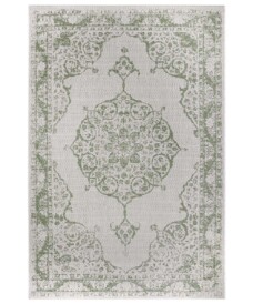 Binnen & buiten vloerkleed vintage Edinburgh - crème/groen - overzicht boven, thumbnail Binnen & buiten vloerkleed vintage Edinburgh - crème/groen - overzicht boven, thumbnail