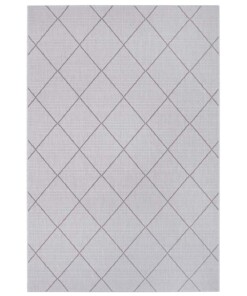 Binnen & buiten vloerkleed ruiten Parijs - zilver/grijs - overzicht boven, thumbnail
