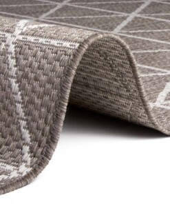 Binnen & buiten vloerkleed Geo - crème/lichtbruin - close up, thumbnail Binnen & buiten vloerkleed Geo - crème/lichtbruin - close up, thumbnail