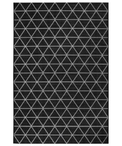 Binnen & buiten vloerkleed Geo -  zwart/crème - overzicht boven, thumbnail Binnen & buiten vloerkleed Geo -  zwart/crème - overzicht boven, thumbnail