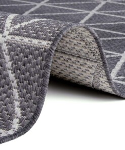 Binnen & buiten vloerkleed Geo -  grijs/zilver - close up, thumbnail