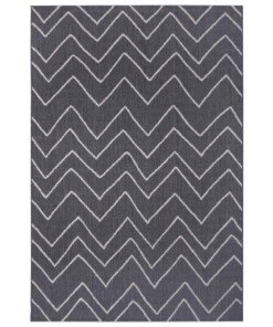 Binnen & buiten vloerkleed zigzag Venetië - grijs/zilver - overzicht boven, thumbnail Binnen & buiten vloerkleed zigzag Venetië - grijs/zilver - overzicht boven, thumbnail