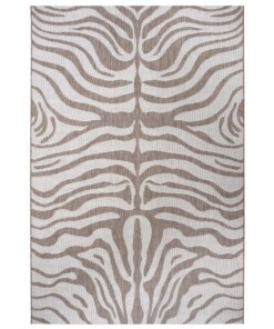 Binnen & buiten vloerkleed Zebra - lichtbruin/crème - overzicht boven, thumbnail Binnen & buiten vloerkleed Zebra - lichtbruin/crème - overzicht boven, thumbnail