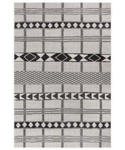 Binnen & buiten vloerkleed Boho - zwart/crème - overzicht boven, thumbnail Binnen & buiten vloerkleed Boho - zwart/crème - overzicht boven, thumbnail