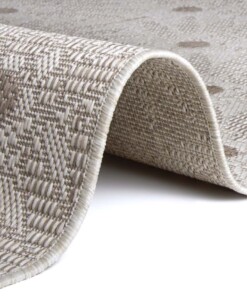 Binnen & buiten vloerkleed Paauw - lichtbruin/crème - close up, thumbnail Binnen & buiten vloerkleed Paauw - lichtbruin/crème - close up, thumbnail