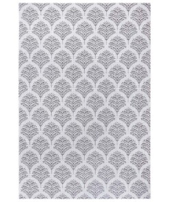 Binnen & buiten vloerkleed Forest - crème/zwart - overzicht boven, thumbnail