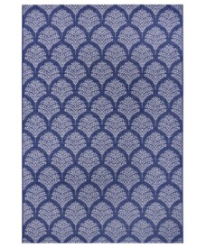 Binnen & buiten vloerkleed Forest - blauw/crème - overzicht boven, thumbnail Binnen & buiten vloerkleed Forest - blauw/crème - overzicht boven, thumbnail