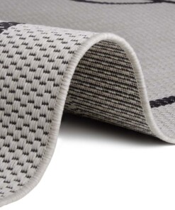 Kinderkamer vloerkleed Voetbalveld - crème/zwart - close up, thumbnail