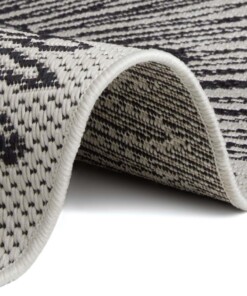 Rond kinderkamer vloerkleed Leeuw - crème/zwart - close up, thumbnail Rond kinderkamer vloerkleed Leeuw - crème/zwart - close up, thumbnail