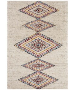 Hoogpolig vloerkleed geruit Andra - crème/meerkleurig - overzicht boven, thumbnail Hoogpolig vloerkleed geruit Andra - crème/meerkleurig - overzicht boven, thumbnail