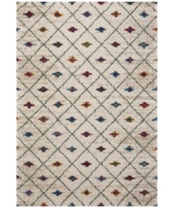 Hoogpolig vloerkleed geruit Jovina - crème/meerkleurig - overzicht boven, thumbnail Hoogpolig vloerkleed geruit Jovina - crème/meerkleurig - overzicht boven, thumbnail