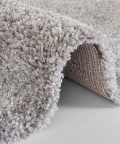 Hoogpolig vloerkleed marble Mayrin - grijs/crème - close up, thumbnail