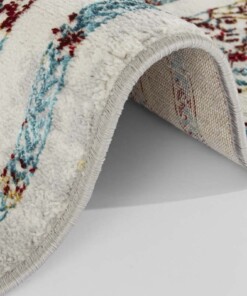 Modern vintage vloerkleed Adora - grijs/meerkleurig - close up, thumbnail