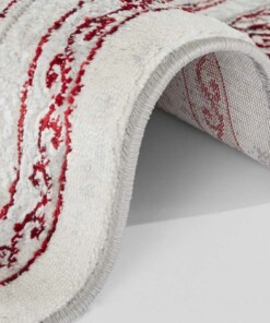 Modern vloerkleed Canela - zilver/rood - close up, thumbnail Modern vloerkleed Canela - zilver/rood - close up, thumbnail