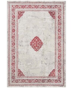 Modern vloerkleed Canela - zilver/rood - overzicht boven, thumbnail Modern vloerkleed Canela - zilver/rood - overzicht boven, thumbnail