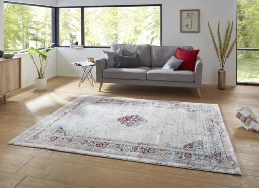 Modern vloerkleed Canela - zilver/meerkleurig - sfeer