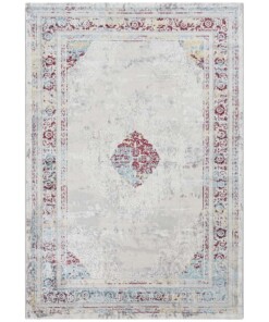 Modern vloerkleed Canela - zilver/meerkleurig - overzicht boven, thumbnail