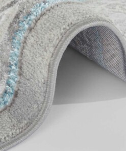 Modern vintage vloerkleed Alba - zilver/turquoise - close up, thumbnail Modern vintage vloerkleed Alba - zilver/turquoise - close up, thumbnail