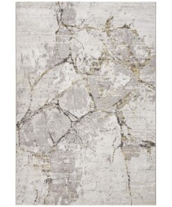 Modern vloerkleed Dayron - zilver/goud - overzicht boven, thumbnail