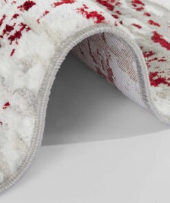 Modern vloerkleed Dayron - zilver/rood - close up, thumbnail Modern vloerkleed Dayron - zilver/rood - close up, thumbnail