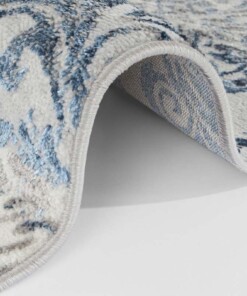 Modern vloerkleed Eloy - zilver/donkerblauw - close up, thumbnail Modern vloerkleed Eloy - zilver/donkerblauw - close up, thumbnail