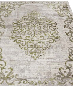 Modern vloerkleed Jenaro - zilver/groen - overzicht schuin, thumbnail Modern vloerkleed Jenaro - zilver/groen - overzicht schuin, thumbnail