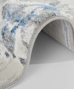 Modern vloerkleed Maceo - zilver/donkerblauw - close up, thumbnail Modern vloerkleed Maceo - zilver/donkerblauw - close up, thumbnail