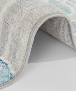 Modern vloerkleed Maceo - zilver/turquoise - close up, thumbnail Modern vloerkleed Maceo - zilver/turquoise - close up, thumbnail
