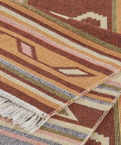 Kelim vloerkleed Tansa - meerkleurig - close up, thumbnail Kelim vloerkleed Tansa - meerkleurig - close up, thumbnail